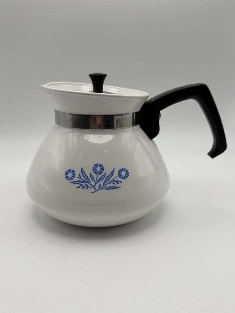 Corningware Blue Cornflower Coffee/Tea Pot, Vintage, Cottagecore, Farmhouse